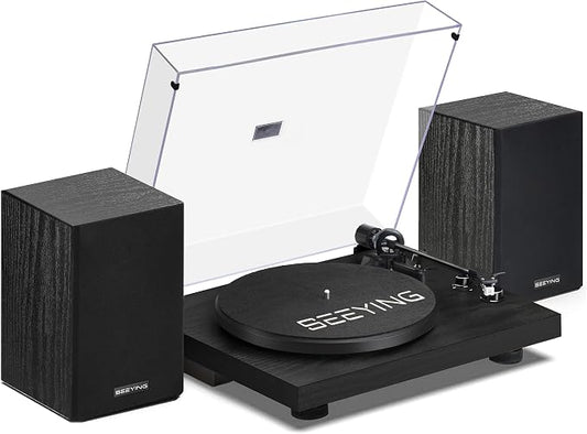 Record Player Vinyl Bluetooth Turntable by SeeYing