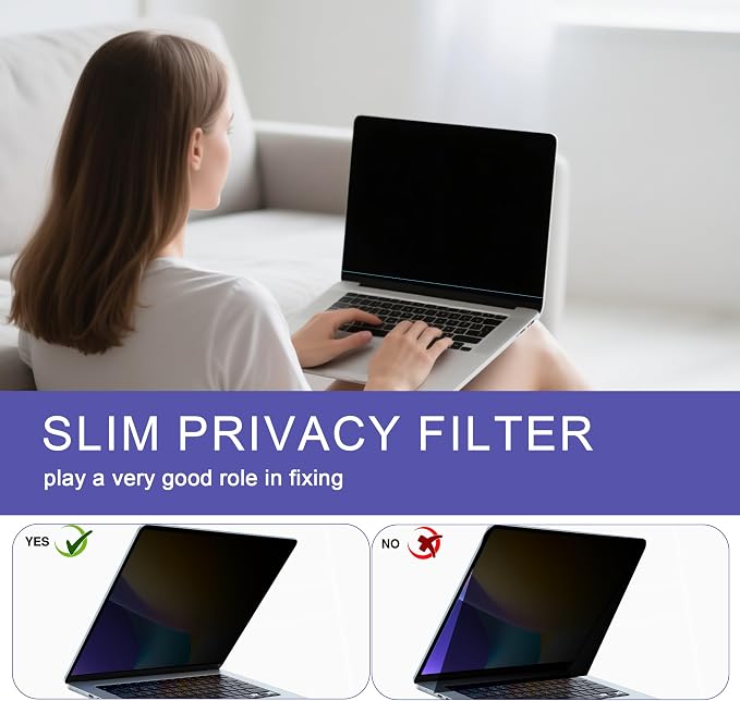 360° Privacy Screen Protector for MacBook Air 15 inch, Privacy Screen Filter - Image 6