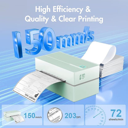 Bluetooth Thermal Shipping Label Printer: 4x6 Wireless Label Maker - Image 4
