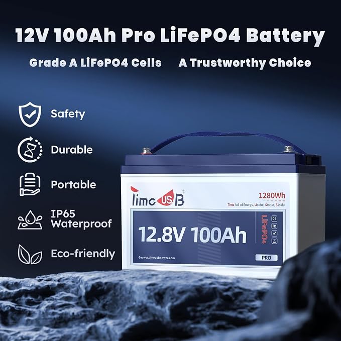 LiFePO4 Battery 12V100Ah Pro Group 31 Deep Cycle Battery - Image 2
