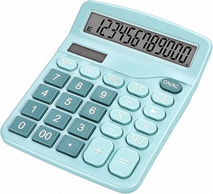 Cute Light Blue Desktop Calculator by DANRONG