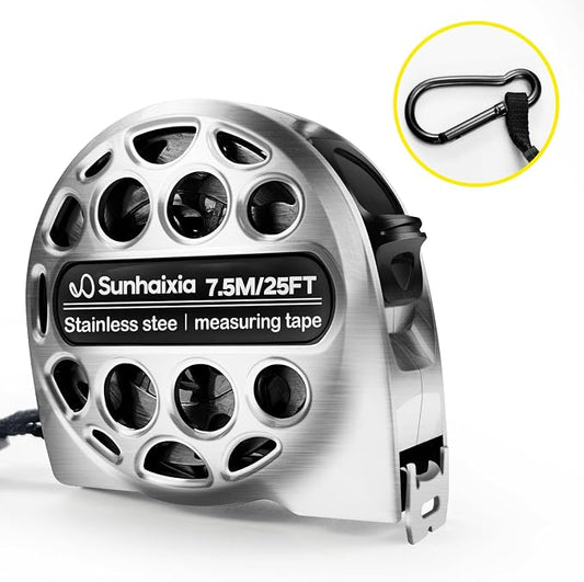 4-in-1 Laser Tape Measure with Laser Level Crosshairs |130ft/40m Laser - Image 2