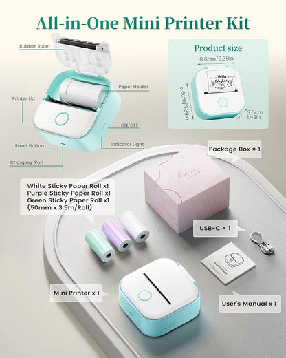 Memoking Mini Sticker Printer - Image 9