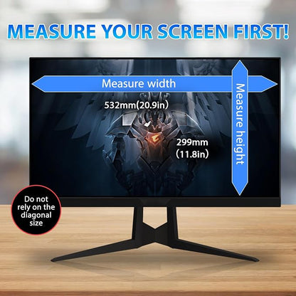 Magnetic Computer Privacy Screen 24 Inch, Removable Hanging Privacy Screen - Image 6