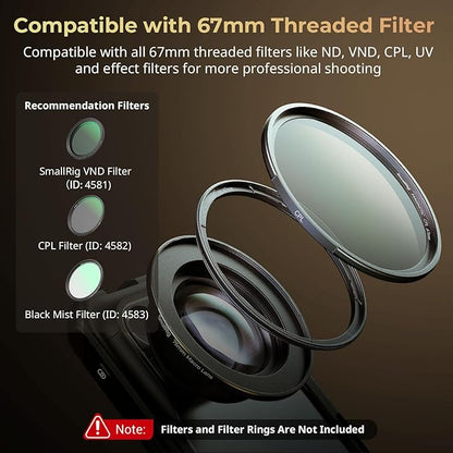 SMALLRIG 75mm HD Master Macro Lens, T-Mount Lens - Image 6