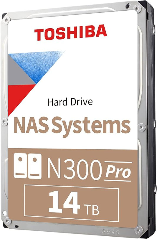 Toshiba N300 PRO 14TB Large-Sized Business NAS 3.5-Inch Internal Hard Drive by Toshiba