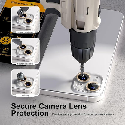 for 6 Pack iPhone 15 / iPhone 15 Plus Camera Lens Protector 9H Tempered Glass - Image 4