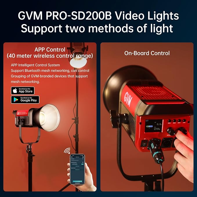 GVM LED Video Light Studio, 200W Studio Light Continuous Lighting Kit - Image 6