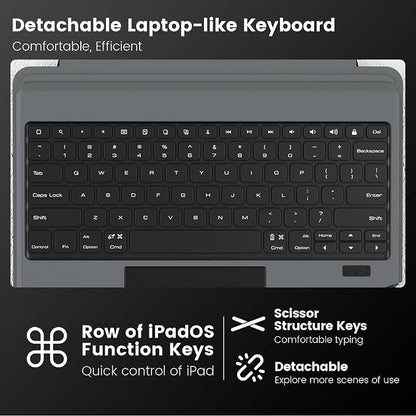 Nillkin Keyboard Case for iPad Air 13-inch, iPad Pro 12.9-inch Rugged Case - Image 3