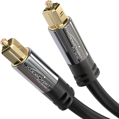 KabelDirekt TOSLINK – Optical Audio Cable – 75ft – Fiber Optic Cord, S/PDIF by Kabeldirekt