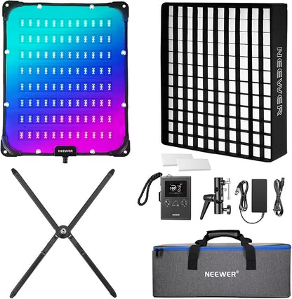 NEEWER 115W Flexible LED Video Light, Studio RGB Panel Light Mat Kit by Neewer