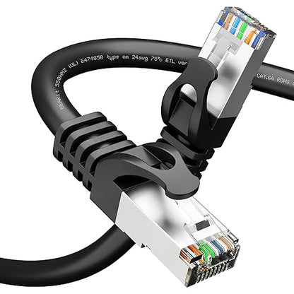 GEARit Cat6A Ethernet Cable 10Gbps Snagless Long Shielded SSTP, SFTP Shielded by GEARit