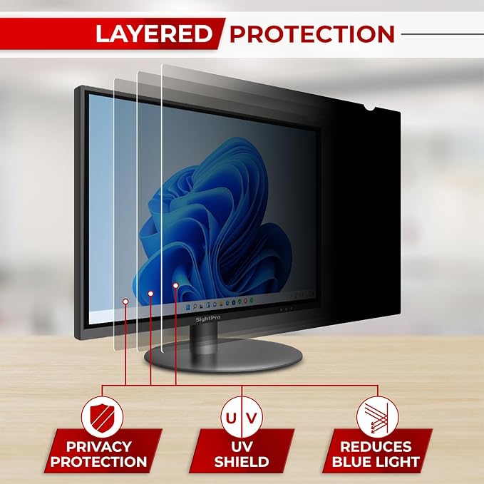 23.8 Inch 16:9 Computer Privacy Screen Filter - Image 8