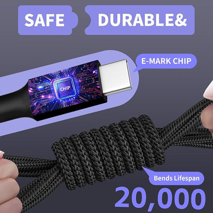 Travel Essentials, Dual Type-C 4 in 1 Multi Charging Cable - Image 5