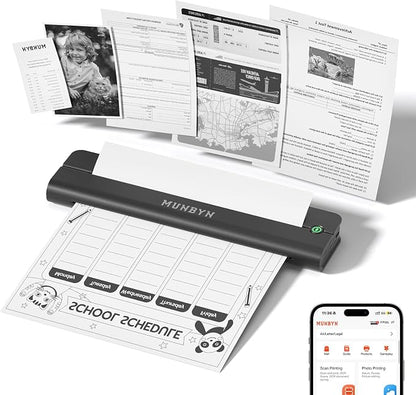 MUNBYN Portable Printer Wireless by MUNBYN