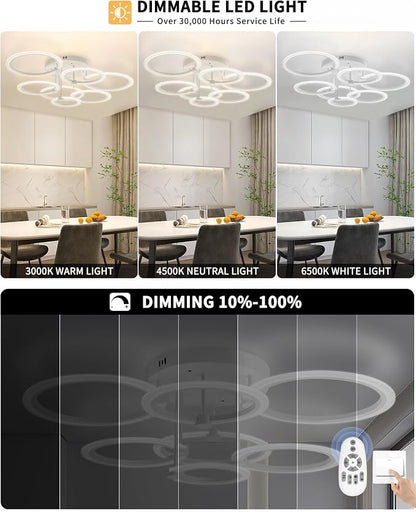 Modern LED Ceiling Light Dimmable Ceiling Light Fixtures - Image 3