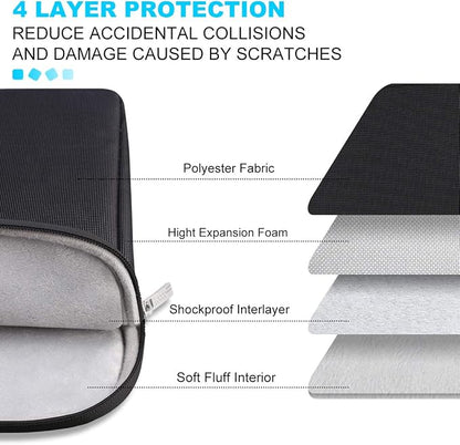 Lacdo 14 Inch Laptop Sleeve Case Computer Bag - Image 5