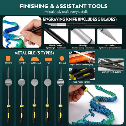 3D Printer Tools Kit, Removal Scraper, Engraving Knife, Wire Cutter - Image 4
