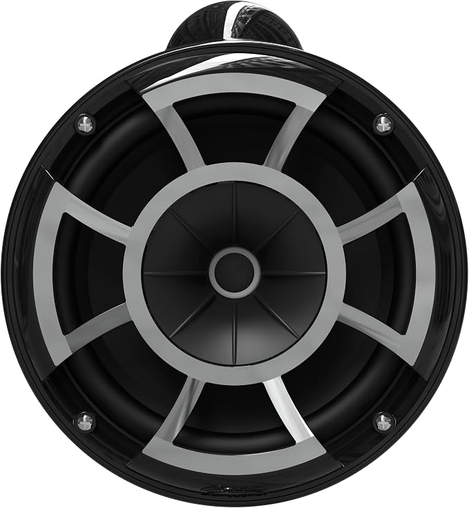 wet sounds Rev 8 Black V2 Revolution Series 8" Black Tower Speakers w/Silver - Image 7