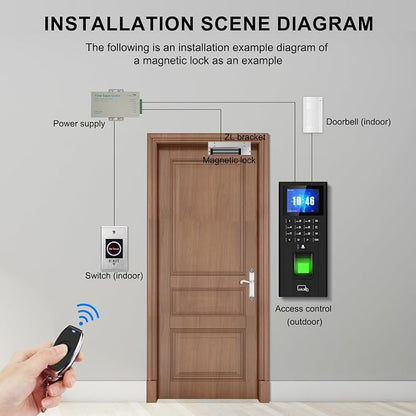 Complete Biometric Fingerprint Security Access Control System Kit, RFID - Image 5