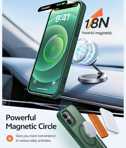 FNTCASE for iPhone 13 Mini Case: for iPhone 12 Mini Case Translucent Matte - Image 3