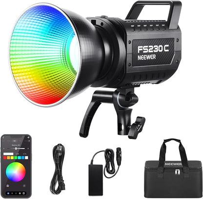 NEEWER 230W High Power RGB LED Video Light, APP/2.4G Control, 2500K-7500K by Neewer
