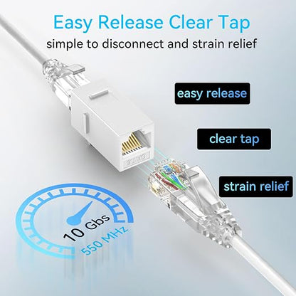 Sokqovt Cat6a Patch Cables Slim 2ft, Flexible Cat6 Ethernet Patch Cable 10G - Image 6