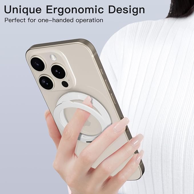 COOLQO 2Pcs 360 Spin Cell Grip Ring Phone Stand Magnetic Holders - Image 6