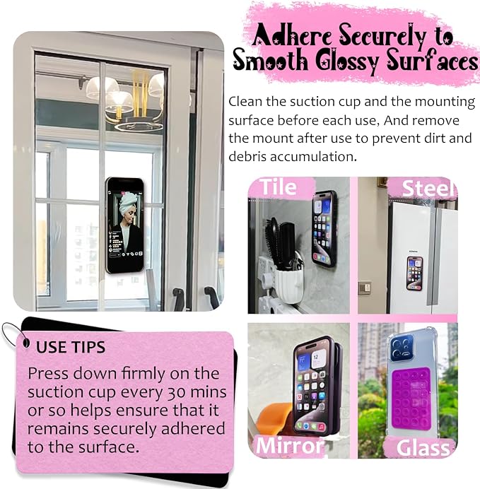 Silicone Suction Phone Case Mount, Silicon Adhesive Phone Accessory - Image 4