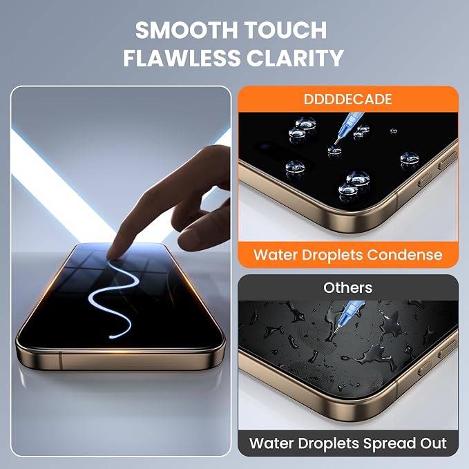 Screen Protector for iPhone 15/16/14Pro Military Grade Tempered Glass - Image 6