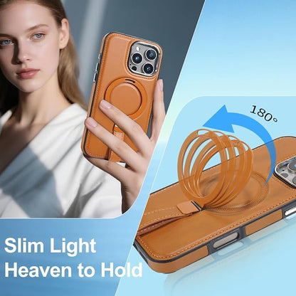 Leather Case, Suitable for iPhone 16 Case, Invisible Magnetic Design, Equipped - Image 5