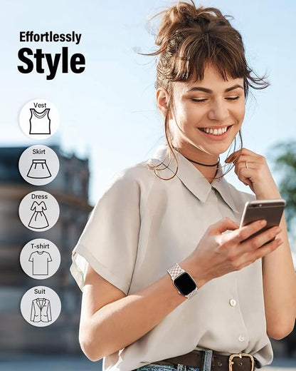Stretchy Band Compatible with Apple Watch Bands 40mm 38mm 41mm 42mm 44mm 45mm - Image 5