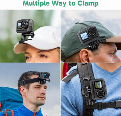 AKASO 2-in-1 Quick Release Adjustable Head Strap Mount - Image 3