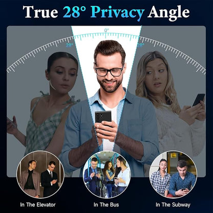 LYWHL for Samsung Galaxy S24 Ultra Privacy Screen Protector, Fingerprint Unlock - Image 3