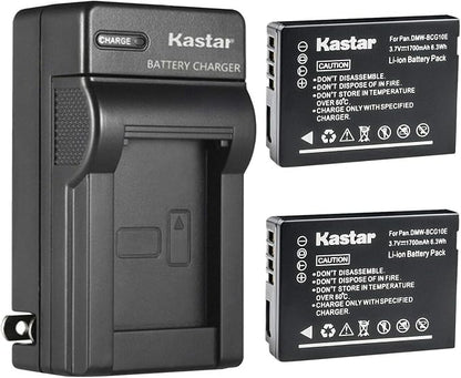 Kastar 2-Pack DMW-BCG10 Battery and AC Wall Charger Replacement by Kastar