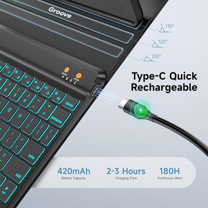 Keyboard Case for iPad 9th/8th/7th Generation 10.2 inch 2021/2020/2019 & ipad - Image 5