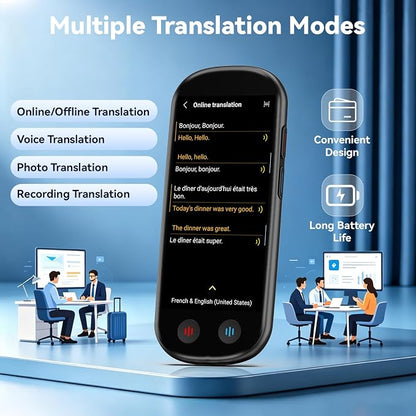 Language Translator Device, Upgraded AI Translator - Image 3