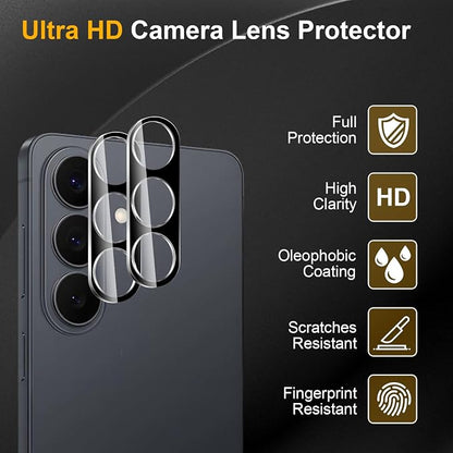3 Pack Camera Lens Protector for Samsung Galaxy S26/S26 Plus/S26+, Tempered - Image 5