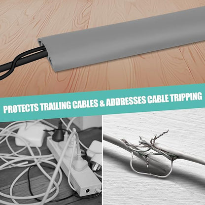 Floor Cord Cover Self Adhesive Cord Hider, 10FT Cable Management, Extension - Image 5