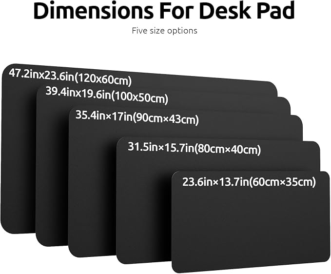YSAGi Leather Desk Protector, Non-Slip Large Mouse Pad, Waterproof PU Laptop - Image 8