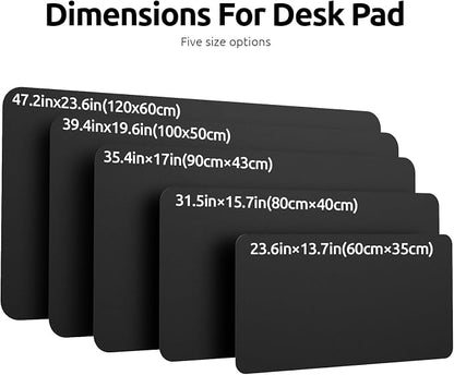 YSAGi Leather Desk Protector, Non-Slip Large Mouse Pad, Waterproof PU Laptop - Image 8