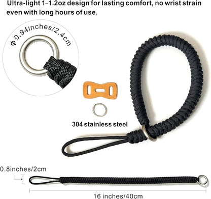 Noopel Camera Wrist Strap, Braided Nylon Hand Strap, Anti-Slip Secure Design - Image 3