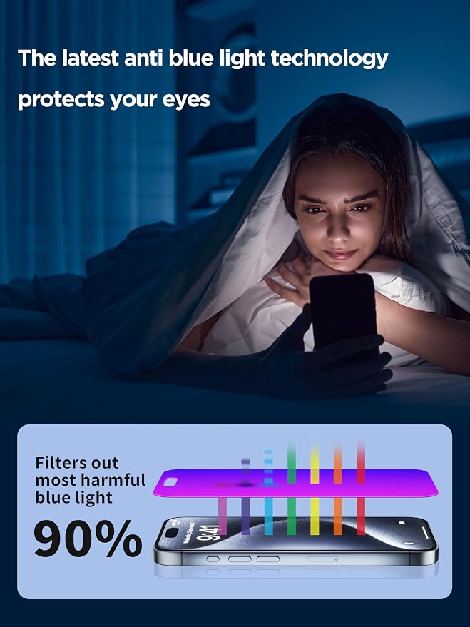 Compatible for iPhone 16 Pro Privacy Screen Protector Tempered Glass 6.3 Inch - Image 5