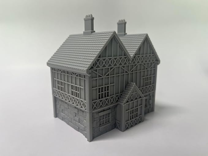Paintable Tabletop Miniature Little Town Building Terrains Compatible - 18mm - Image 4