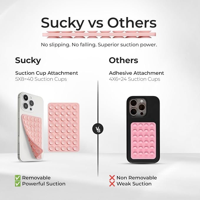 SUCKY Silicone Suction Phone Case Adhesive Mount - Image 3