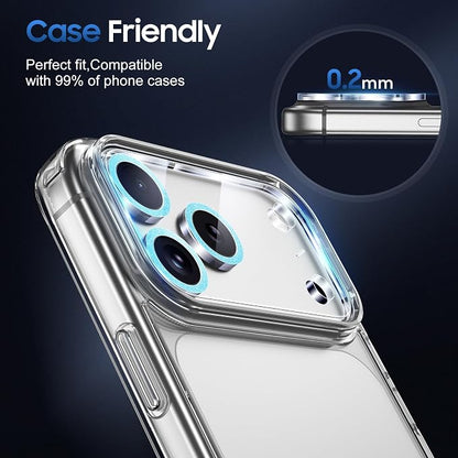 UniqueMe Compatible for 3 Pack iPhone 17 Pro Camera Lens Protector - Image 6