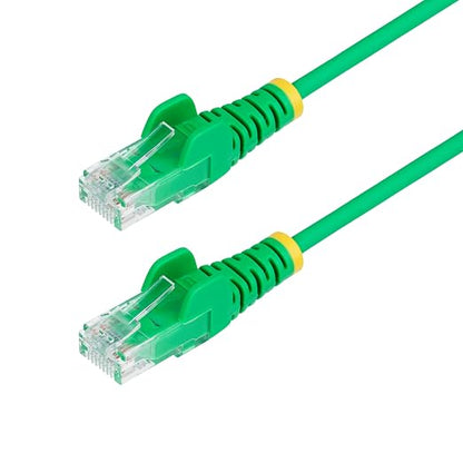 StarTech.com 4ft Green Slim CAT6 Ethernet Cable, Snagless RJ45, 28AWG Pure Bare by StarTech