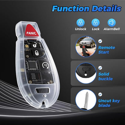 Key Fob 2Pcs 433 MHZ GQ4-53T 56046955AG Compatible - Image 5