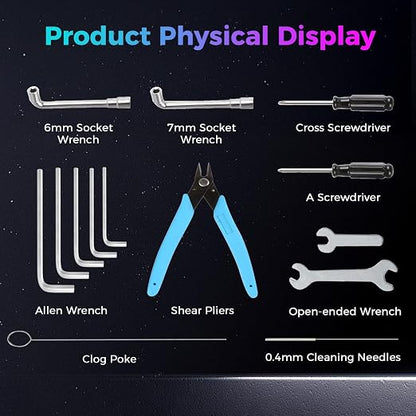 Creality Official 3D Printer Tool Kit, Cleaning/Assembly/Disassembly/Filament - Image 8
