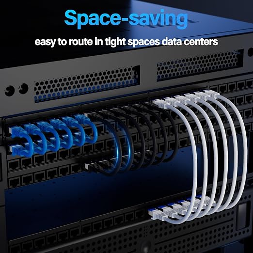 Cat6A Ethernet Cable Shielded 10Gbps 1 ft, Slim Shielded Ethernet Cable Cat 6 - Image 5